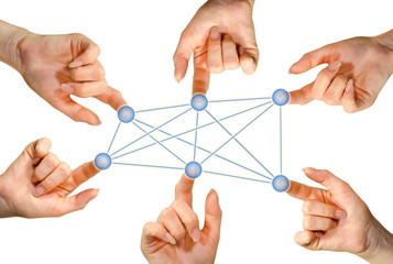 Hände Social Network