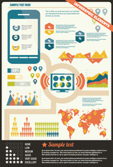 Collection of infographics elements, vector