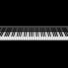 3D piano keyboard
