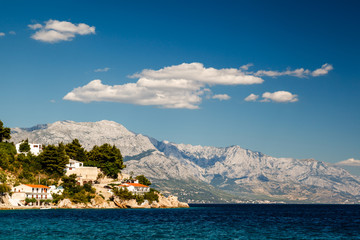 Beautiful Adriatic Beach and Lagoon with Blue Water near Split,