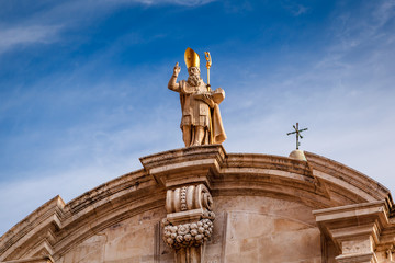 Obraz premium Saint Blaise Church Detail in Dubrovnik, Dalmatia, Croatia