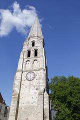 Fototapeta na wymiar Abbaye Saint Germain à Auxerre, Bourgogne
