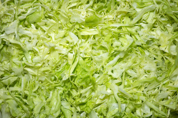Sliced cabbage as a background