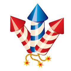 Cartoon fireworks