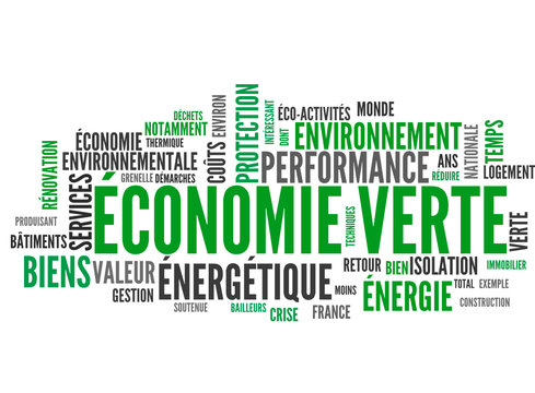 &eacute;conomie verte (protection, environnement, recyclage, &eacute;nergie)