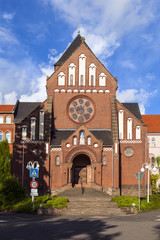 Fototapeta premium facade of the mission in ST. WEndel of the Divine Word Missionar