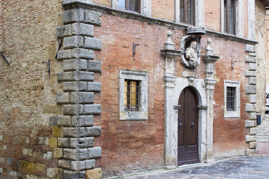 old building in Montepulciano, Tuscany, Italy
