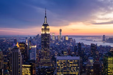 Photo sur Plexiglas Empire State Building La ville de New York