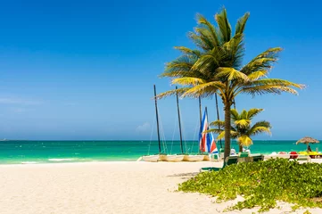 Foto op Canvas Het tropische strand van Varadero in Cuba © kmiragaya