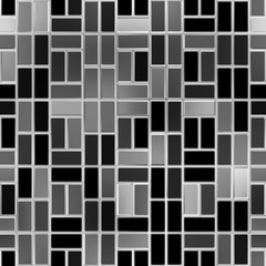 Metallic tiles. Seamless background.