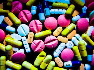 bunte Tabletten