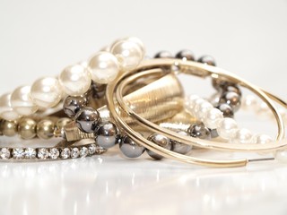 Pearls and earrings