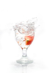 water splash on the glass