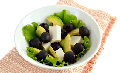Obraz na płótnie Canvas Salad with feta and avocado.