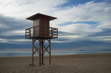 Lifeguard watchtower