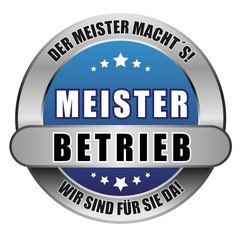 5 Star Button blau MEISTERBETRIEB DMM WSFSD