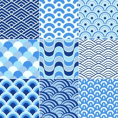 seamless retro wave pattern