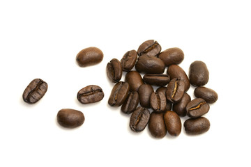 coffee beans on white background