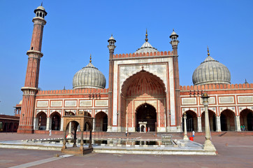 Obraz premium Jama Masjid in Old Delhi,India