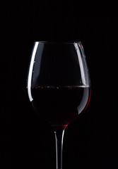 Fototapeta na wymiar szkła z czerwonego wina