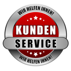 5 Star Button rot KUNDENSERVICE WHI WHI