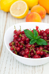 Mix of summer fruit