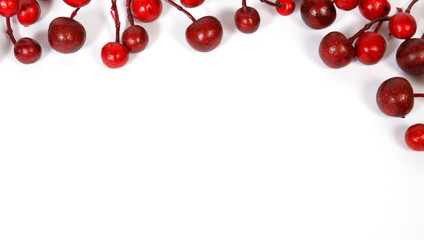 Christmas decoration from red berries