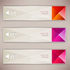 Set of bookmarks, stickers, labels, tags. Vector template for in