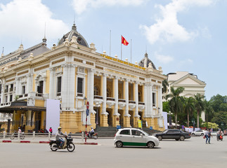 Hanoi Opera House - obrazy, fototapety, plakaty
