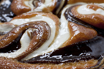 gateau marbré au caramel