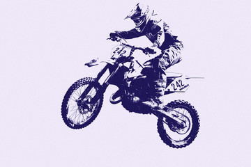 Motocross - obrazy, fototapety, plakaty