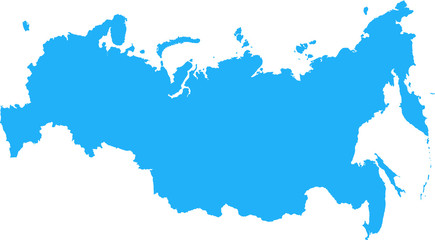 Naklejka premium Russian Federation Map