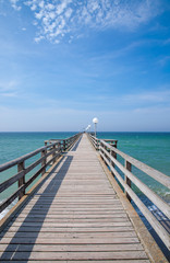 die Seebrücke im Ostseebad  Rerik in Mecklenburg-Vorpommern