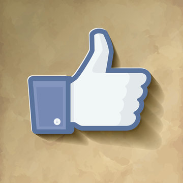 Like papier Vintage Weiss Icon