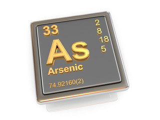 Obraz premium Arsenic. Chemical element.