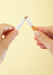 Breaking cigarette