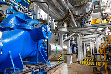 Industrial interior of a power plant