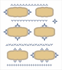 Frame pattern decorative