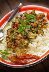 Cous cous con verdure - Cous cous with vegetables