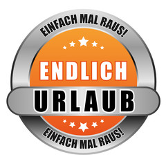 5 Star Button orange ENDLICH URLAUB EMR EMR