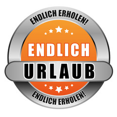 5 Star Button orange ENDLICH URLAUB EE EE