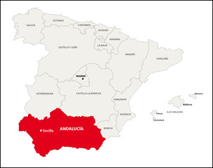 Fototapeta premium Autonome Region Andalusien, Spanien