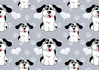 dog seamless background
