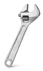 Adjustable wrench (spanner) isolated on white with clipping path