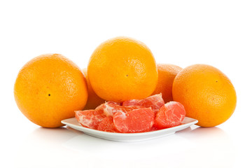 grapefruits. grapefruit isolated on white background