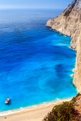 view of Navagio beach