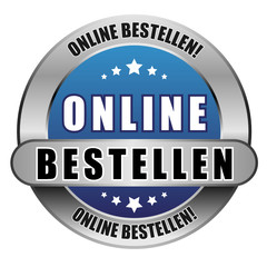 5 Star Button blau ONLINE BESTELLEN OB OB
