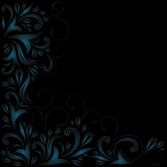 dark floral background