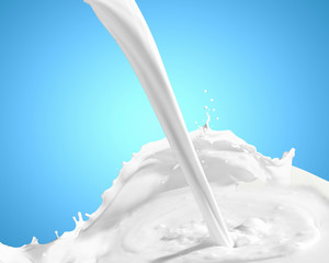 Image of milk splashes