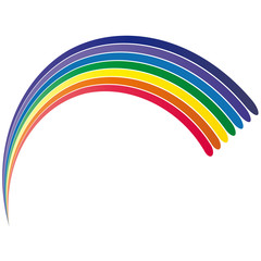 Regenbogen in Chakrafarben